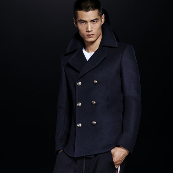 Balmain for H&M mens slim fit peacoat SZ US 40 - Picture 7 of 7